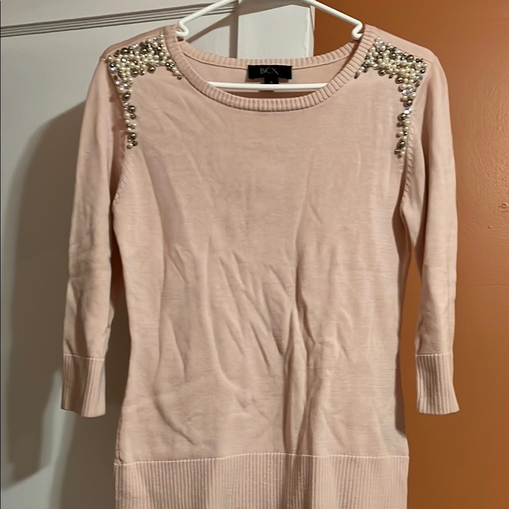 BCX Pink Embellished Blouse